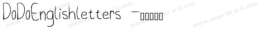 DoDoEnglishletters 字体转换